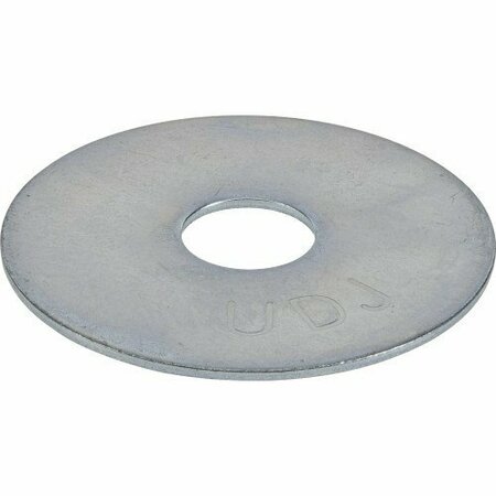 HILLMAN Flat Washer, Fits Bolt Size 1/2" , Steel Zinc Plated Finish 290042